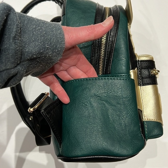 Marvel Avenger Vegan Faux Leather Loki Cosplay Loungefly Backpack - Picture 5 of 9